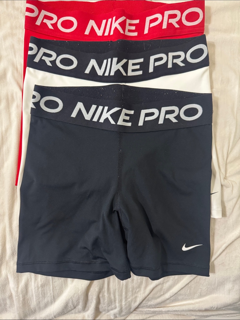 3 Nike Pro Spandex Shorts Bundle